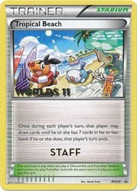Tropical Beach (BW28) (Staff) [Black & White: Black Star Promos] | Gamers Paradise