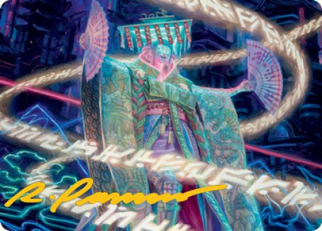 Satsuki, the Living Lore Art Card (Gold-Stamped Signature) [Kamigawa: Neon Dynasty Art Series] | Gamers Paradise