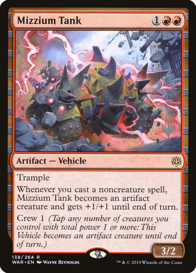 Mizzium Tank (Promo Pack) [War of the Spark Promos] | Gamers Paradise