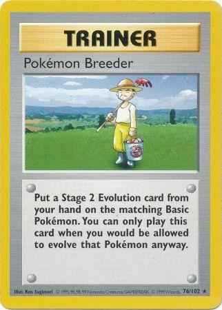 Pokemon Breeder (76/102) [Base Set Shadowless Unlimited] | Gamers Paradise