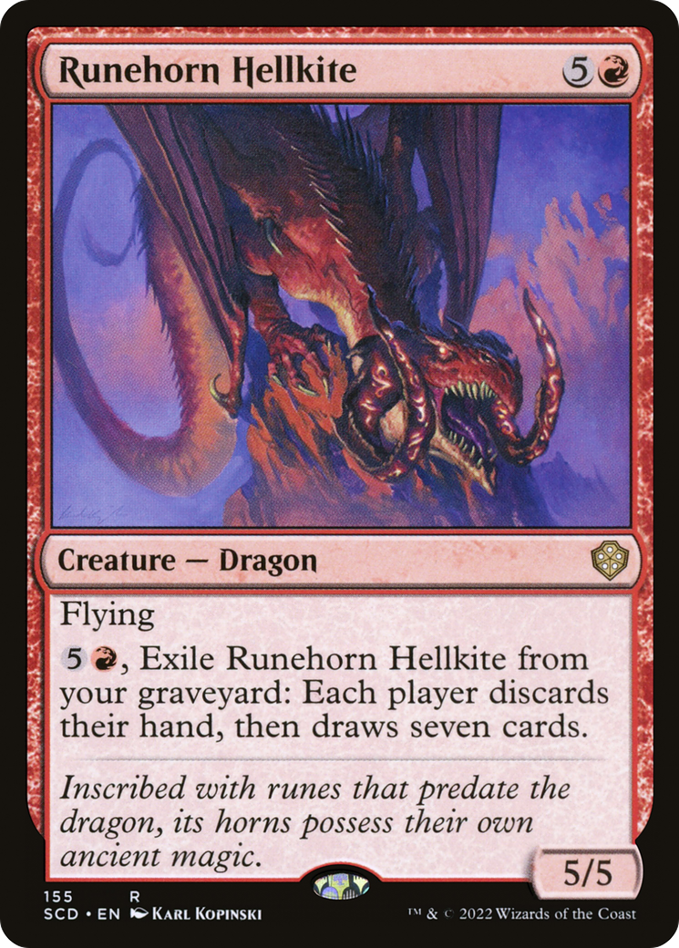 Runehorn Hellkite [Starter Commander Decks] | Gamers Paradise