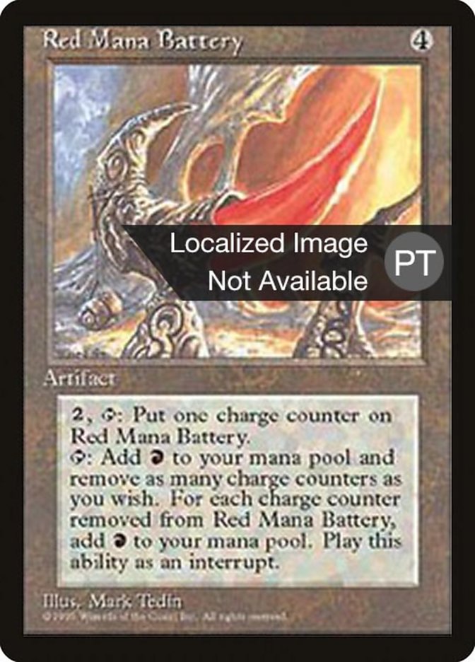 Red Mana Battery [Fourth Edition (Foreign Black Border)] | Gamers Paradise