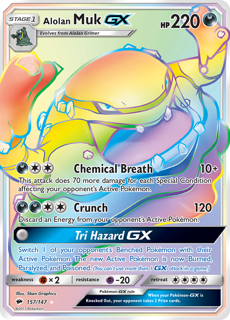 Alolan Muk GX (157/147) [Sun & Moon: Burning Shadows] | Gamers Paradise