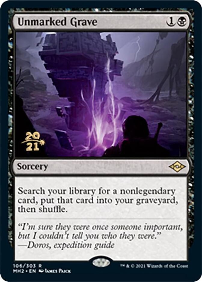 Unmarked Grave [Modern Horizons 2 Prerelease Promos] | Gamers Paradise