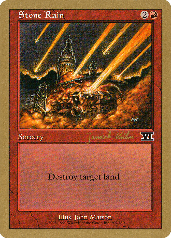 Stone Rain (Janosch Kuhn) [World Championship Decks 2000] | Gamers Paradise