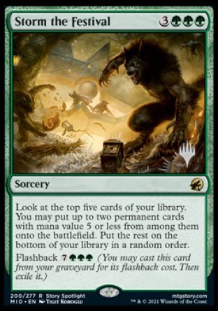 Storm the Festival (Promo Pack) [Innistrad: Midnight Hunt Promos] | Gamers Paradise