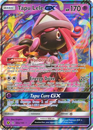 Tapu Lele GX (60a/145) (Alternate card) (Jumbo Card) [Sun & Moon: Guardians Rising] | Gamers Paradise