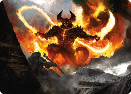 The Balrog, Flame of Udun Art Card [The Lord of the Rings: Tales of Middle-earth Art Series] | Gamers Paradise