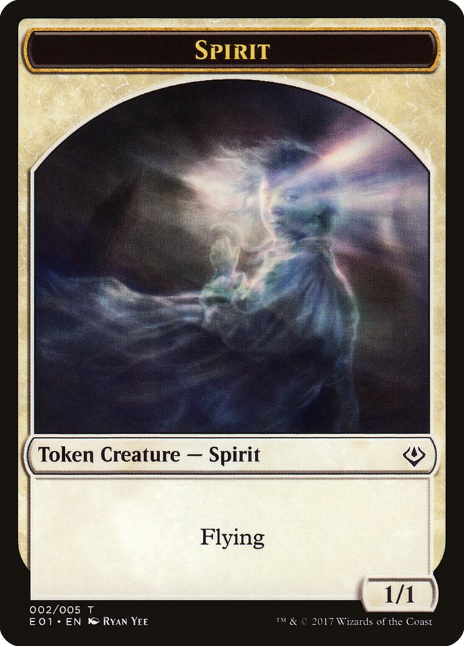 Spirit // Soldier Double-Sided Token [Archenemy: Nicol Bolas Tokens] | Gamers Paradise