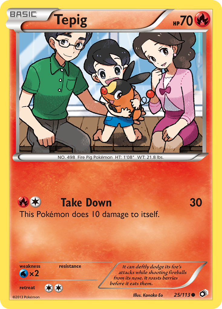 Tepig (25/113) [Black & White: Legendary Treasures] | Gamers Paradise