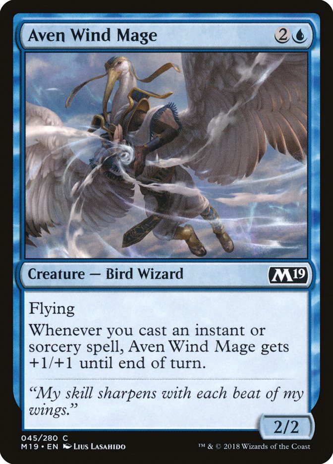 Aven Wind Mage [Core Set 2019] | Gamers Paradise