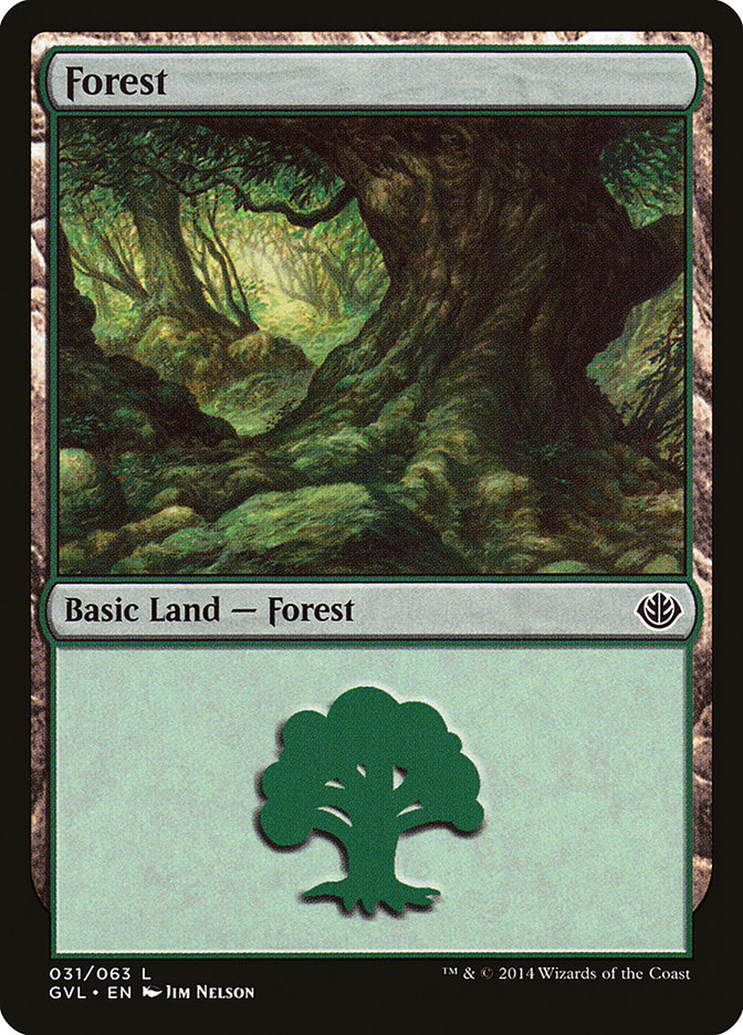 Forest (31) (Garruk vs. Liliana) [Duel Decks Anthology] | Gamers Paradise