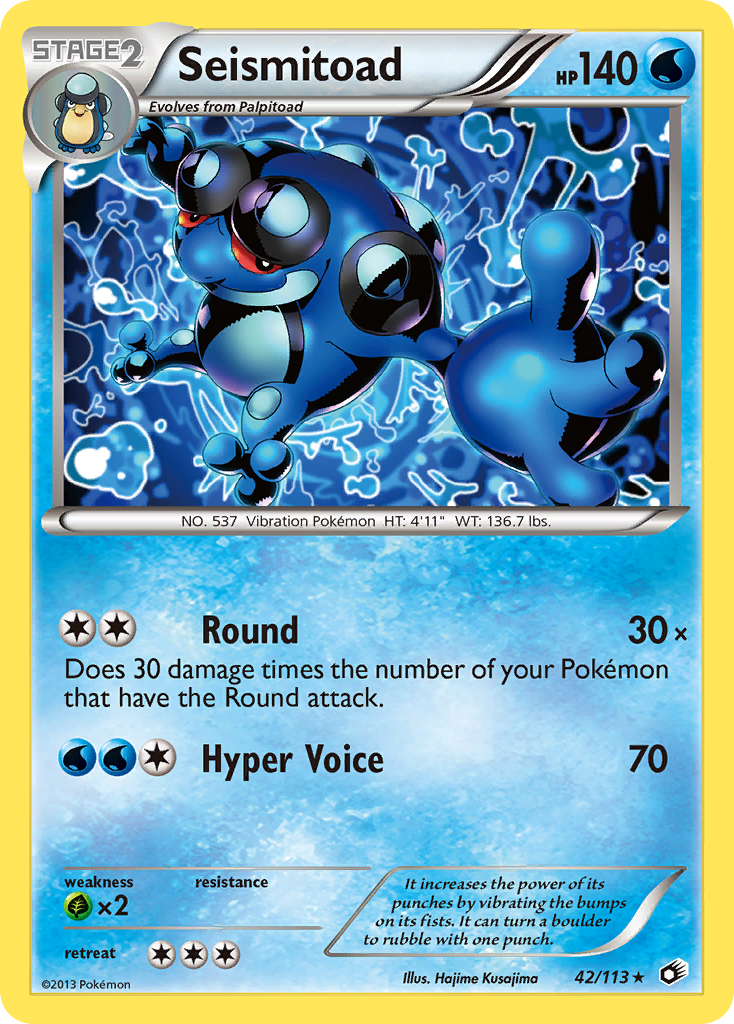 Seismitoad (42/113) [Black & White: Legendary Treasures] | Gamers Paradise