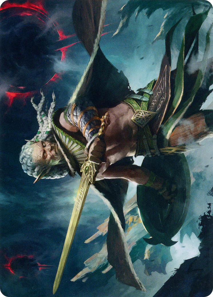 Serpent-Blade Assailant Art Card (40) [March of the Machine Art Series] | Gamers Paradise
