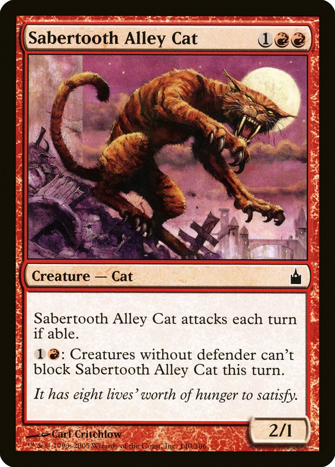 Sabertooth Alley Cat [Ravnica: City of Guilds] | Gamers Paradise