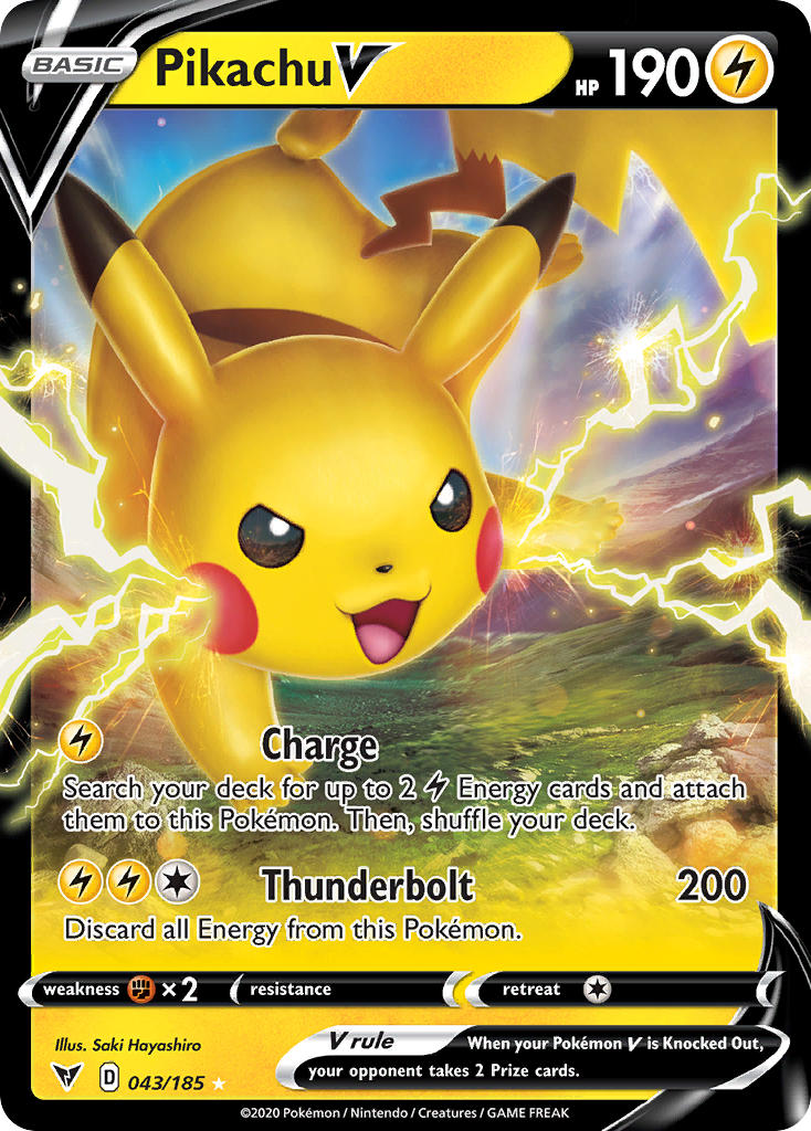 Pikachu V (043/185) [Sword & Shield: Vivid Voltage] | Gamers Paradise