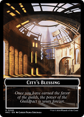 City's Blessing // Human Soldier Double-Sided Token [Murders at Karlov Manor Commander Tokens] | Gamers Paradise