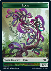 Plant // Treasure Double-Sided Token [Kamigawa: Neon Dynasty Commander Tokens] | Gamers Paradise