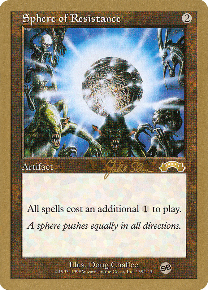 Sphere of Resistance (Jakub Slemr) (SB) [World Championship Decks 1999] | Gamers Paradise