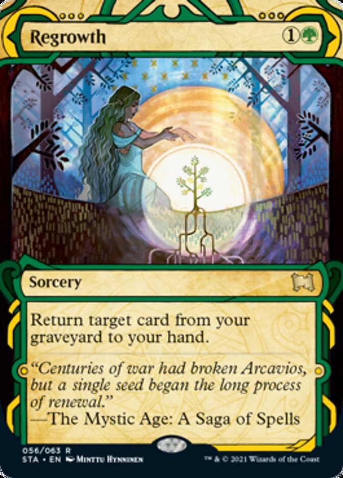 Regrowth (Foil Etched) [Strixhaven: School of Mages Mystical Archive] | Gamers Paradise