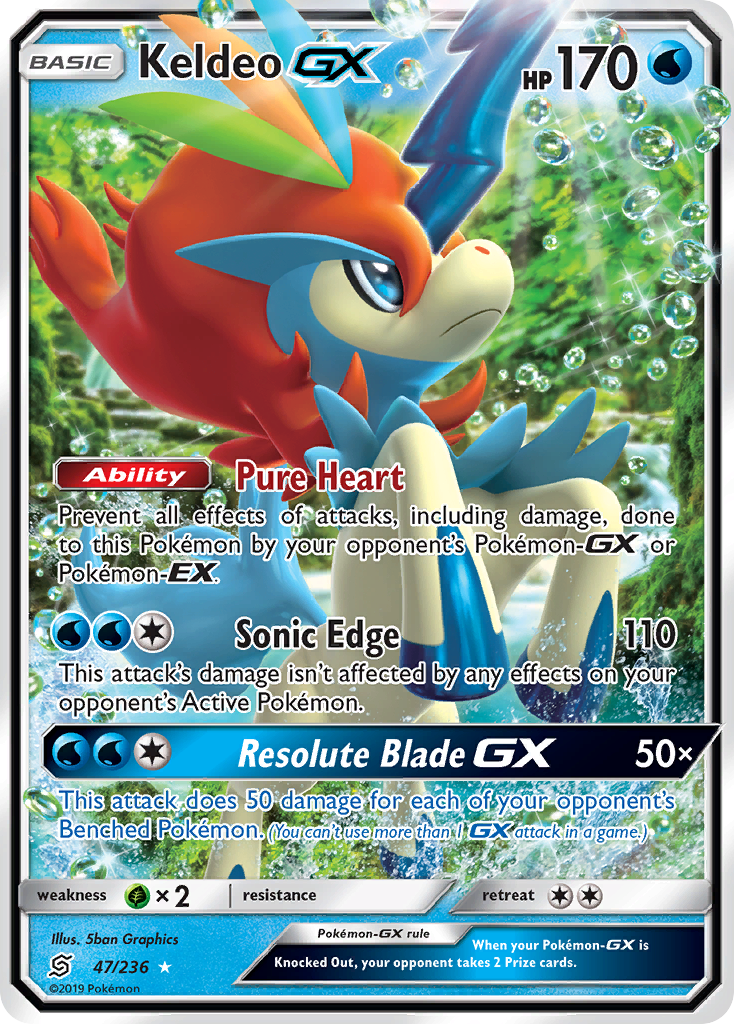 Keldeo GX (47/236) [Sun & Moon: Unified Minds] | Gamers Paradise