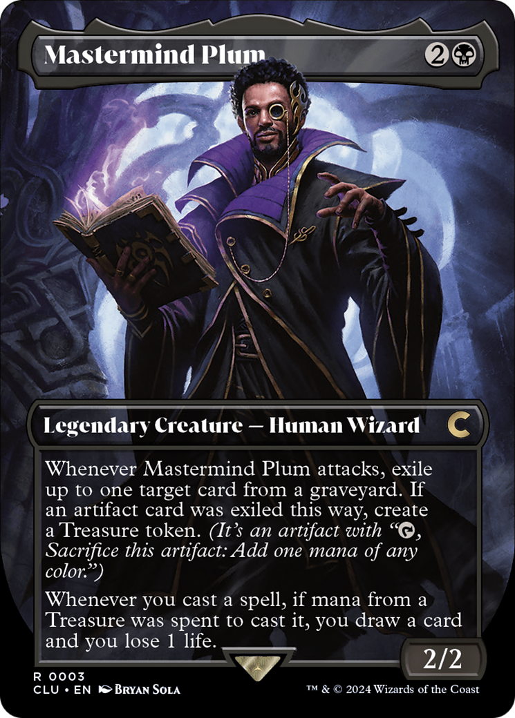 Mastermind Plum (Borderless) [Ravnica: Clue Edition] | Gamers Paradise