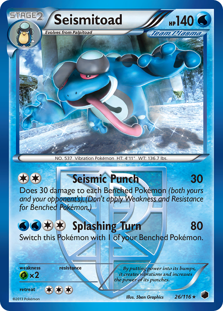 Seismitoad (26/116) [Black & White: Plasma Freeze] | Gamers Paradise