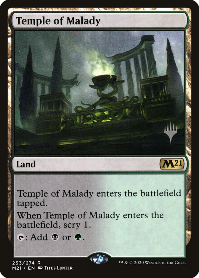 Temple of Malady (Promo Pack) [Core Set 2021 Promos] | Gamers Paradise