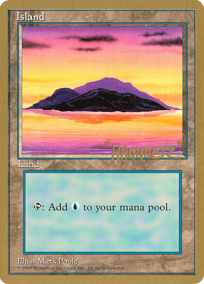 Island (shr368) (Shawn "Hammer" Regnier) [Pro Tour Collector Set] | Gamers Paradise