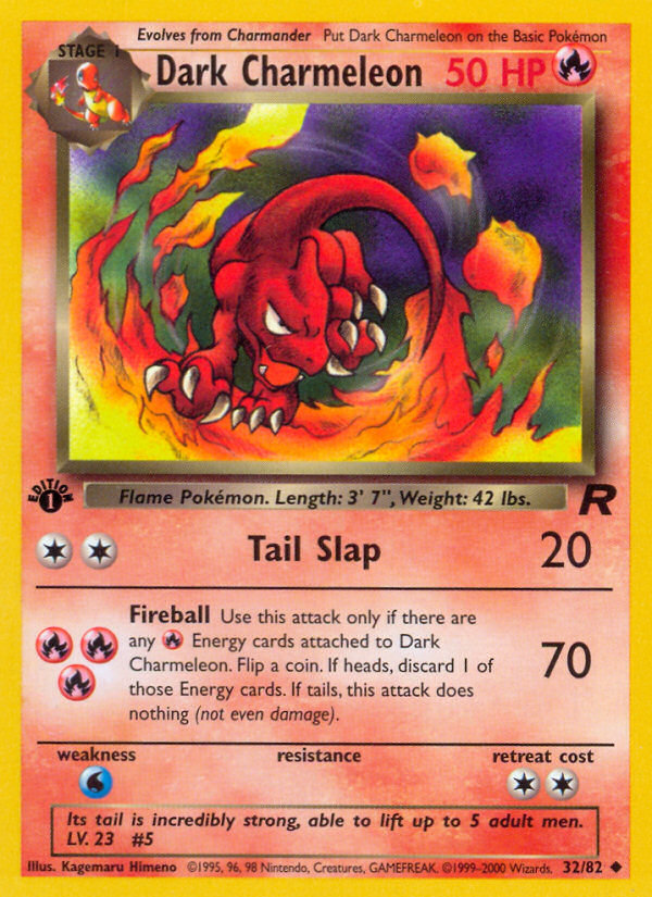 Dark Charmeleon (32/82) [Team Rocket 1st Edition] | Gamers Paradise