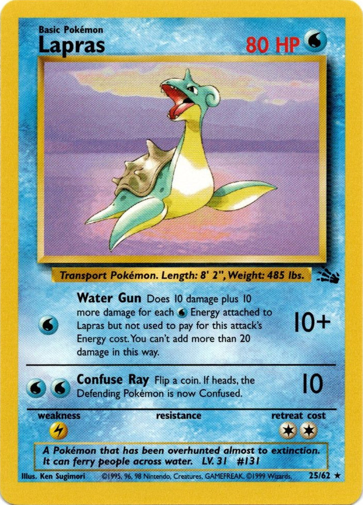 Lapras (25/62) [Fossil Unlimited] | Gamers Paradise