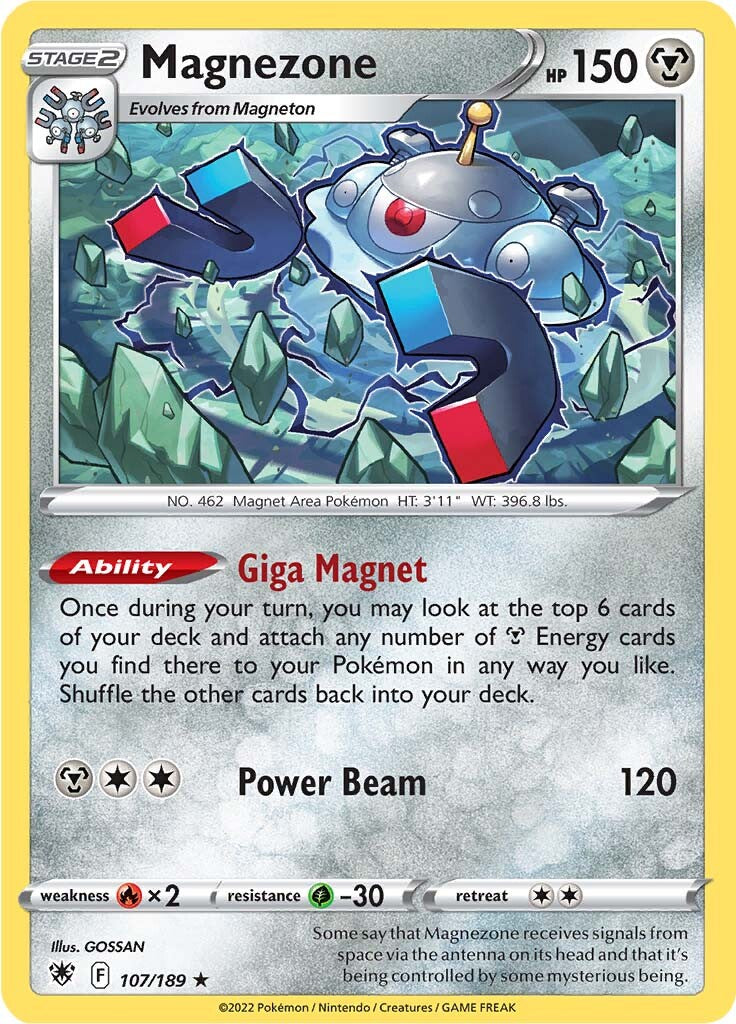 Magnezone (107/189) (Theme Deck Exclusive) [Sword & Shield: Astral Radiance] | Gamers Paradise