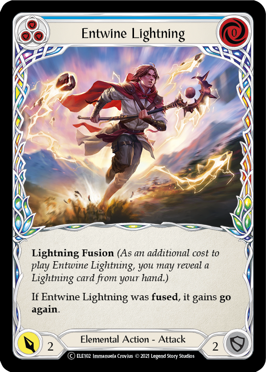 Entwine Lightning (Blue) [U-ELE102] Unlimited Rainbow Foil | Gamers Paradise