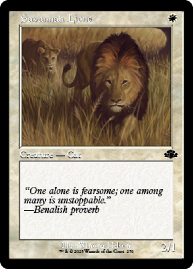 Savannah Lions (Retro) [Dominaria Remastered] | Gamers Paradise