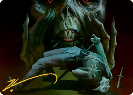 Power Word Kill Art Card (Gold-Stamped Signature) [Dungeons & Dragons: Adventures in the Forgotten Realms Art Series] | Gamers Paradise