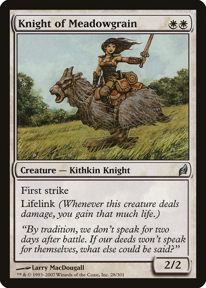 Knight of Meadowgrain [Lorwyn] | Gamers Paradise