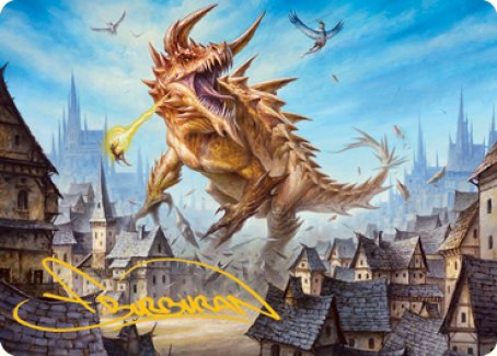 Tarrasque Art Card (Gold-Stamped Signature) [Dungeons & Dragons: Adventures in the Forgotten Realms Art Series] | Gamers Paradise