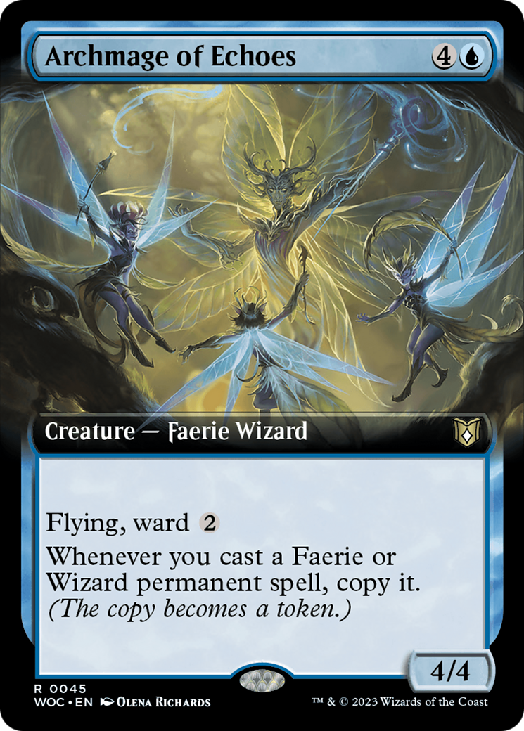 Archmage of Echoes (Extended Art) [Wilds of Eldraine Commander] | Gamers Paradise