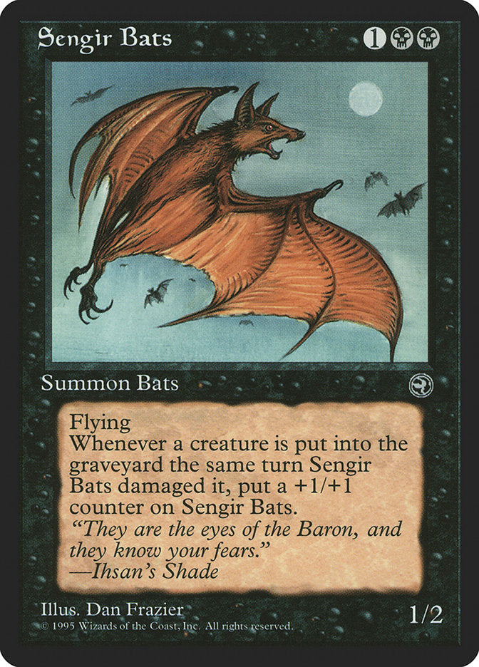 Sengir Bats (Ihsan's Shade Flavor Text) [Homelands] | Gamers Paradise