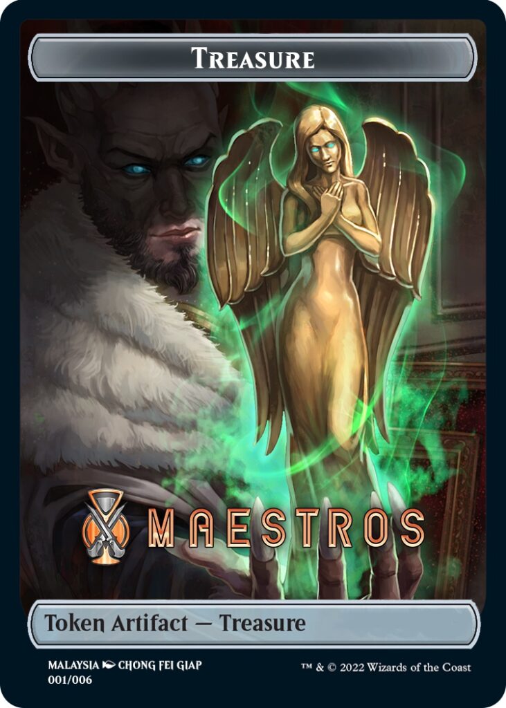 Treasure Token (Maestros) (Southeast Asia Artists) [Streets of New Capenna Tokens] | Gamers Paradise