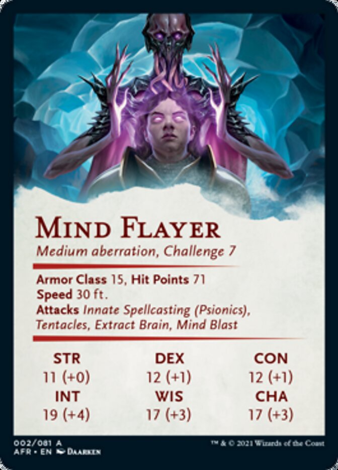 Mind Flayer Art Card [Dungeons & Dragons: Adventures in the Forgotten Realms Art Series] | Gamers Paradise