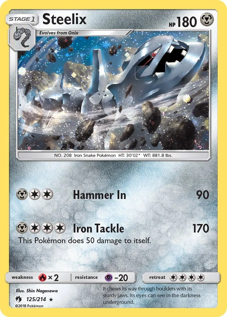 Steelix (125/214) (Cosmos Holo) [Sun & Moon: Lost Thunder] | Gamers Paradise