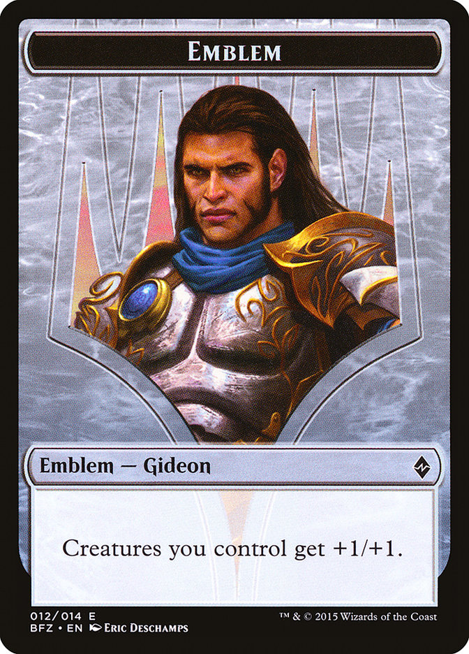 Gideon, Ally of Zendikar Emblem [Battle for Zendikar Tokens] | Gamers Paradise