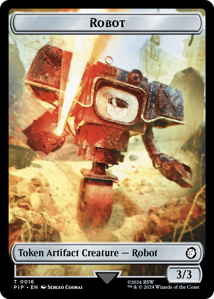 Energy Reserve // Robot Double-Sided Token [Fallout Tokens] | Gamers Paradise