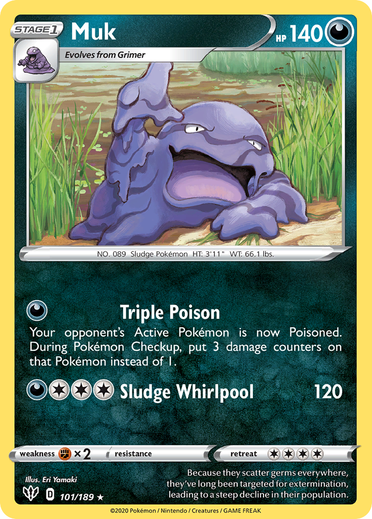 Muk (101/189) [Sword & Shield: Darkness Ablaze] | Gamers Paradise