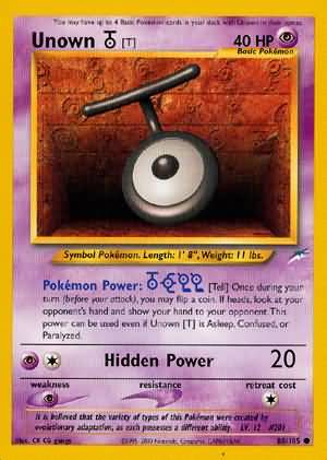 Unown [T] (88/105) [Neo Destiny Unlimited] | Gamers Paradise