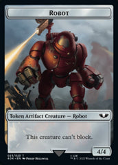 Astartes Warrior // Robot Double-Sided Token (Surge Foil) [Universes Beyond: Warhammer 40,000 Tokens] | Gamers Paradise