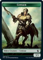 Centaur // Wolf Double-Sided Token [Innistrad: Midnight Hunt Commander Tokens] | Gamers Paradise