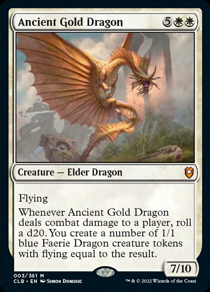 Ancient Gold Dragon [Commander Legends: Battle for Baldur's Gate] | Gamers Paradise