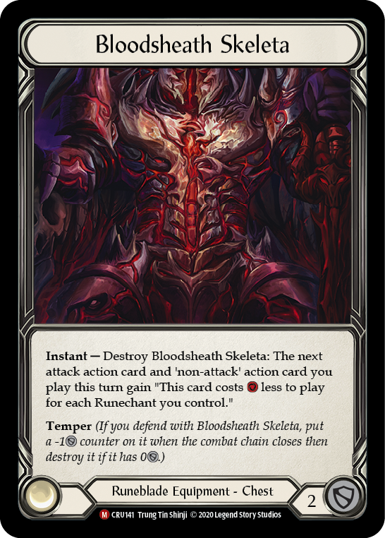 Bloodsheath Skeleta [CRU141] 1st Edition Cold Foil | Gamers Paradise